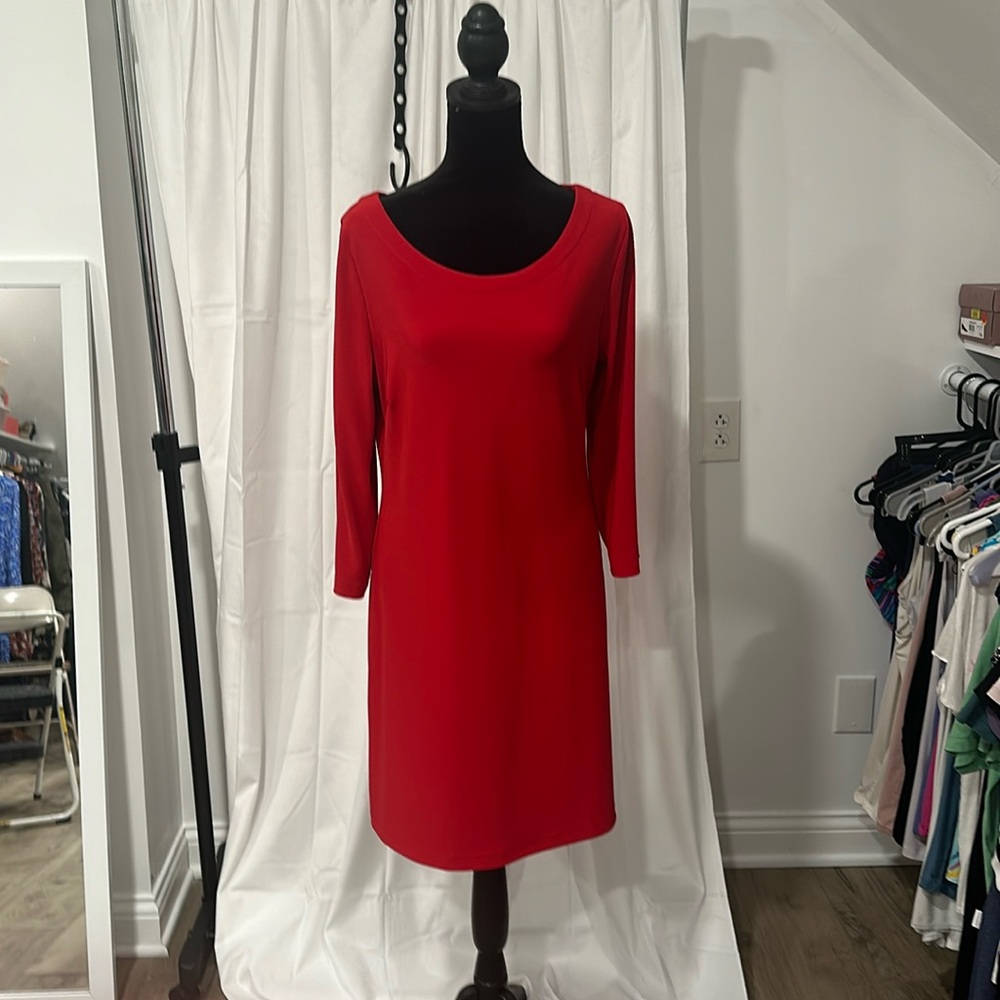 Beyond Travel Red Fit and Flare Dress
